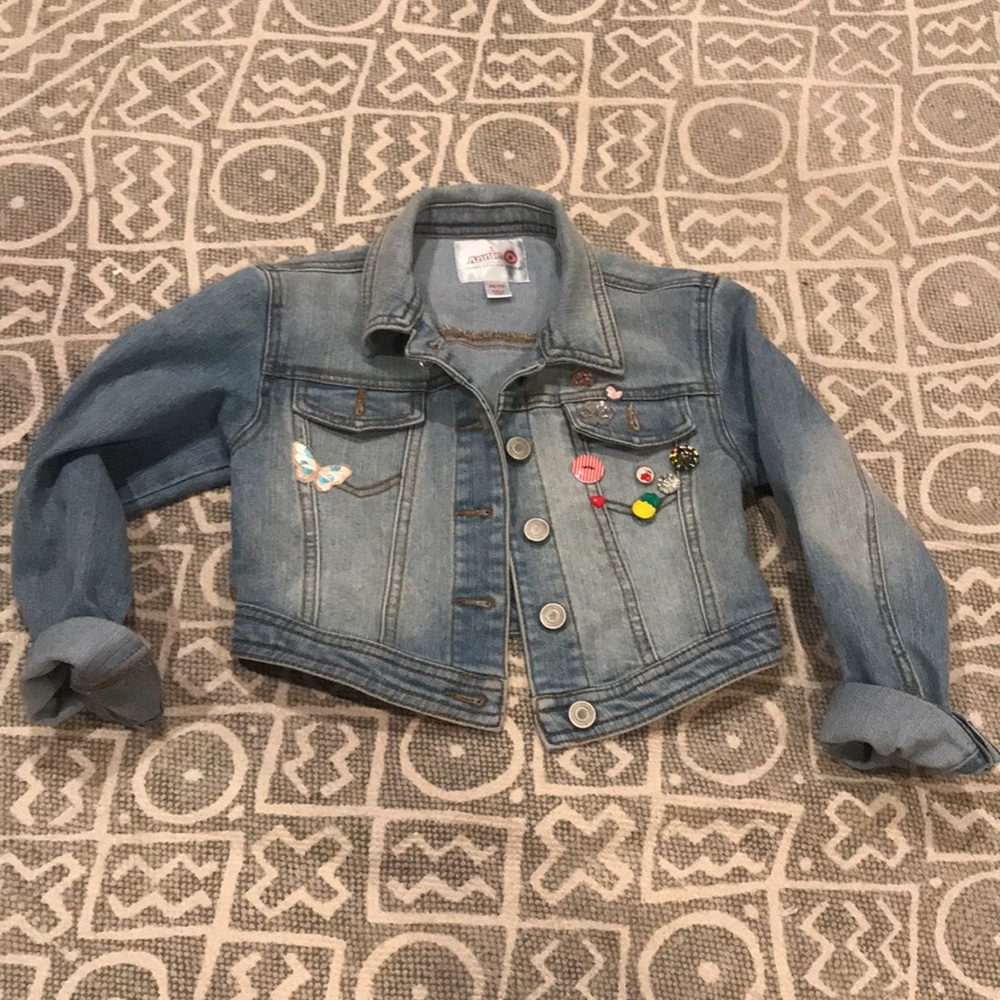 Girls XS jean jacket, Target Annie collection.